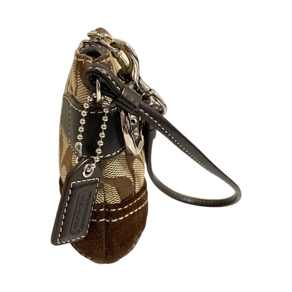 COACH Monogram Small Shoulder Bag & COACH Monogram Wristlet
